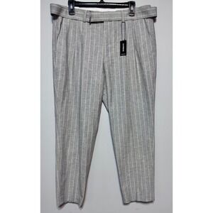 NWT‎ Express Women's Size 34 Cropped Pinstripe Trousers Academia Business Casual